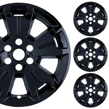 PACRIM 17" Gloss Black Wheel Skins for Chevy Colorado (2015-22) | ABS | Set of 4