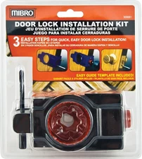 MIBRO 300681 Door Lock and Deadbolt Installation Kit, Made of Carbon Steel an...