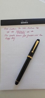 Pilot Custom 74 fountain pen in Black 14K Medium nib
