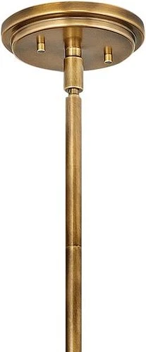 Hinkley Nautique 18" Wide Heritage Brass and Nickel Dome Pendant Light - Picture 4 of 4