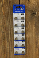 AG13 Premium Blue Dot Replacement batteries for Dollhouse Lighting 10 Pieces