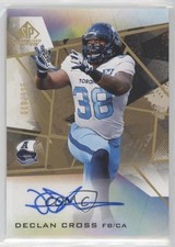 2021 SP Game Used Edition CFL Gold 68/115 Declan Cross #A-DC Auto 0v05