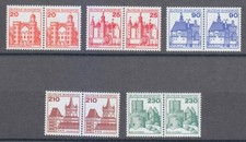 Allemagne 1978-1979 MNH Sc Mi 995/995-999/999 Châteaux d'Allemagne lot de pai...