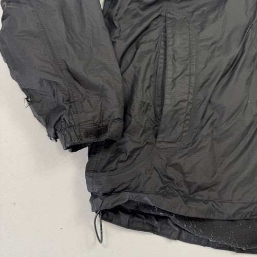 L.L. Bean Mens Rain Jacket Hooded Full Zip Fleece Lined Long Sleeve Black Medium - Picture 6 of 14
