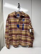 APT.9 Premier Flex Untucked Fit Shirt Mens Large Plaid Long Sleeve Button - NWT