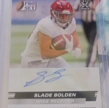 2022 Leaf Pro Set Draft Slade Bolden #PSA-SB1 NCAA Rookie Autograph Football