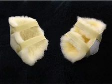 Medical Wool Sheepskin Heel Protector - 1 pair