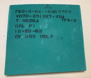 NASA Space Shuttle Fit Check Tile, Challenger OV 099 FWD Upper Fuselage