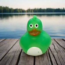 Silly Green Rubber Duck