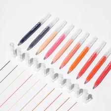 10 Colors Acrylic Gel Pens, 1.0Mm Fine Tip Paint Markers for Canvas, Rock, Glass