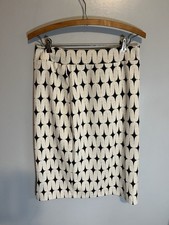 Vintage 30  60/70s Skirt ReneeC Polyester Knee-length Black White MCM