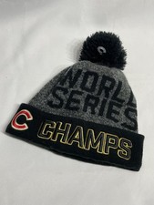 Chicago Cubs 2016 World Series Champions knit hat beanie New Era Great Condition