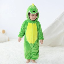 Cute Baby Kigurumi Dinosaur Animal Cartoon Romper Pajama Xmas Halloween Birthday