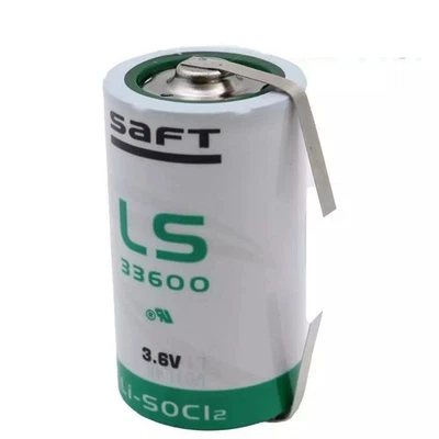 Batterie Li-SOCl2 Saft LS33600 3.6V 17000mAh D avec Bornes à Souder - Photo 1/4