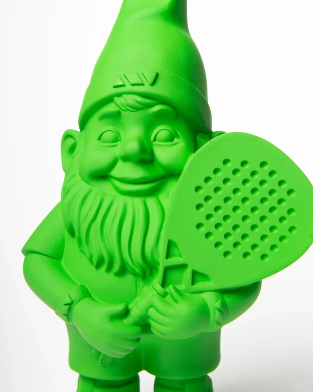 Nano Elfo Gnomo PADEL Verde Pachito 29 cm Statua Decorazione Regalo Tennis, fotografia 7 di 10
