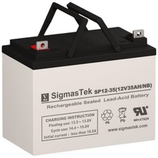 SigmasTek SP12-35NB 12V 35Ah Battery Replacement for Kubota Z3014 BVG Lawn Mower
