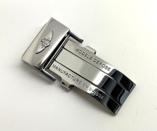 Breitling 18mm Polished Stainless Steel Watch Deployment Buckle Authentic OEM
