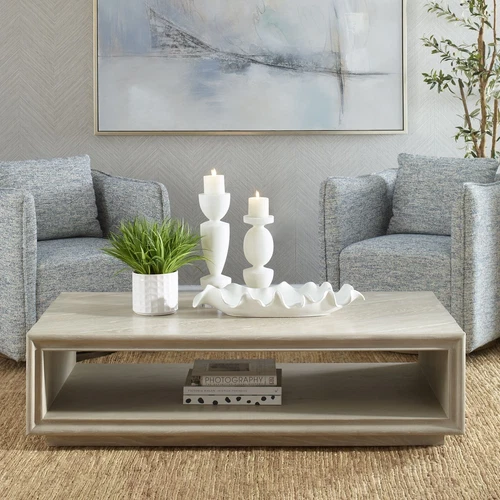 Uttermost Prism Light Oak Coffee Table - Picture 1 of 4
