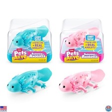 ZURU Pets Alive Robo Axolotl - 2 Pack Interactive Swimming Electronic Pet Toys