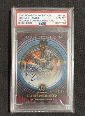 2022 Bowman Inception - Prospect Auto Bubba Chandler #PA-BC Fuchsia Foil /75 