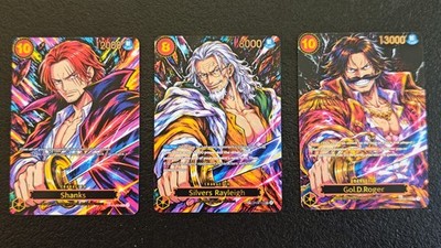 Proxy!!! One Piece Card Game Gol D. Roger, Rayleigh, Shanks