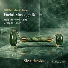 100 Natural Jade Facial Massage Roller Anti Aging Tool Face Body Eye Head Neck