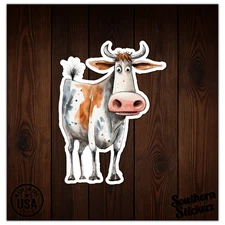 Funny Cow Bull - Vinyl Decal Sticker - Car Window Laptop - ebn12436