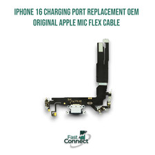 iPhone 16 Charging Port Replacement OEM Original Apple Mic Flex Cable