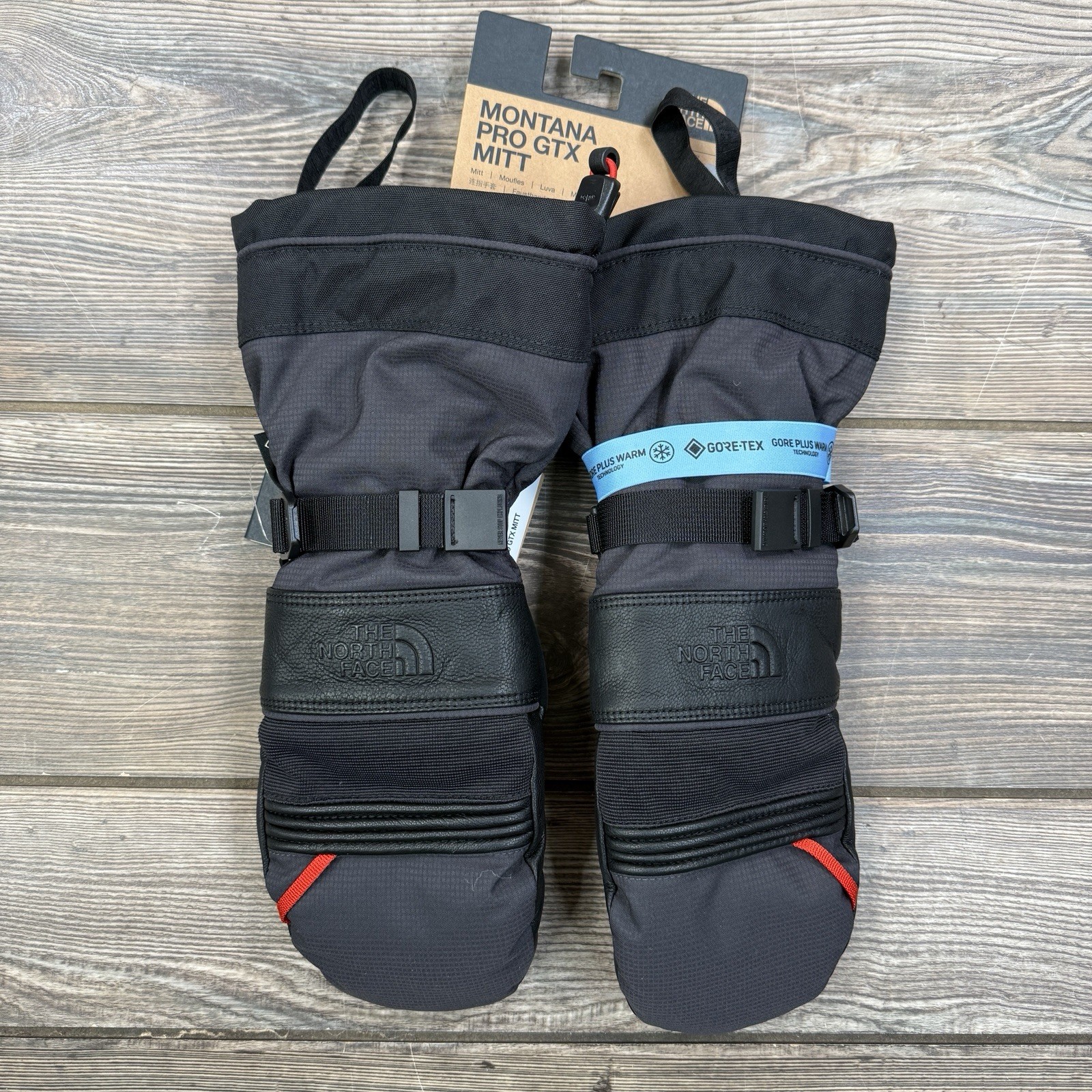 Guantes The North Face Montana Pro SG GTX Gore-Tex negros para hombre talla pequeña