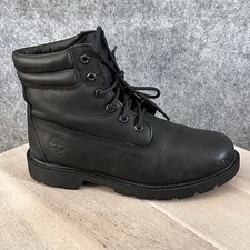 Timberland 6 pulgadas premium cuero negro botas impermeables A156S para mujer 8