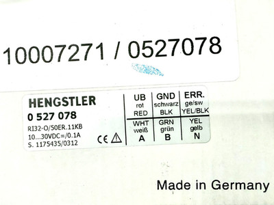 Hengstler RI32-O/50ER.11KB Inkrementalgeber 50 Imp Encoder Vollwelle NEU