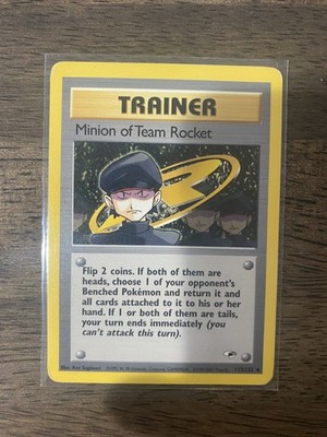 Minion of Team Rocket 113/132 Gym Heroes Uncommon Trainer Pokemon Card MP