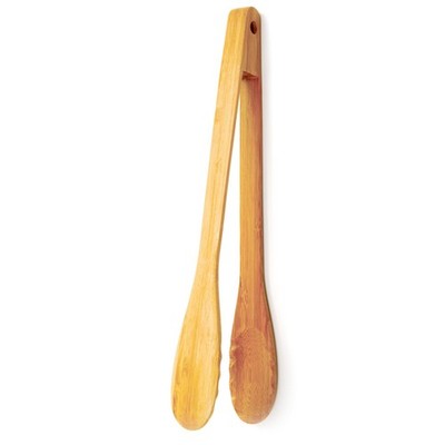 Norpro Bamboo Tong, 12'' 12-Inch, Natural