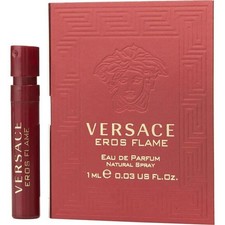 Versace EROS FLAME Eau de Parfum Spray SAMPLE Vial for Men 0.03 oz / 1 ml New 
