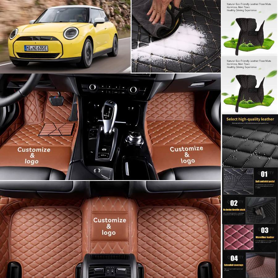 Mini Cooper All-Weather Floor Mats Durable Protection Liners