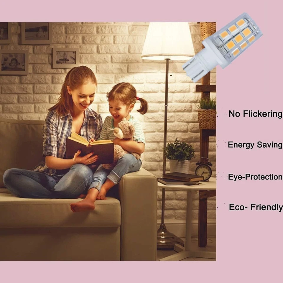 Diodesy 4PK T5 Wedge Base LED, High Brightness, 2700K, 2.5W, 20W, 230LM - Image 2 of 4