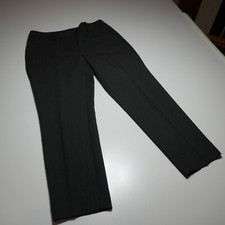 Ann Taylor Factory Pants Womens 8 Curvy Straight Trouser Career Office Dark Gray