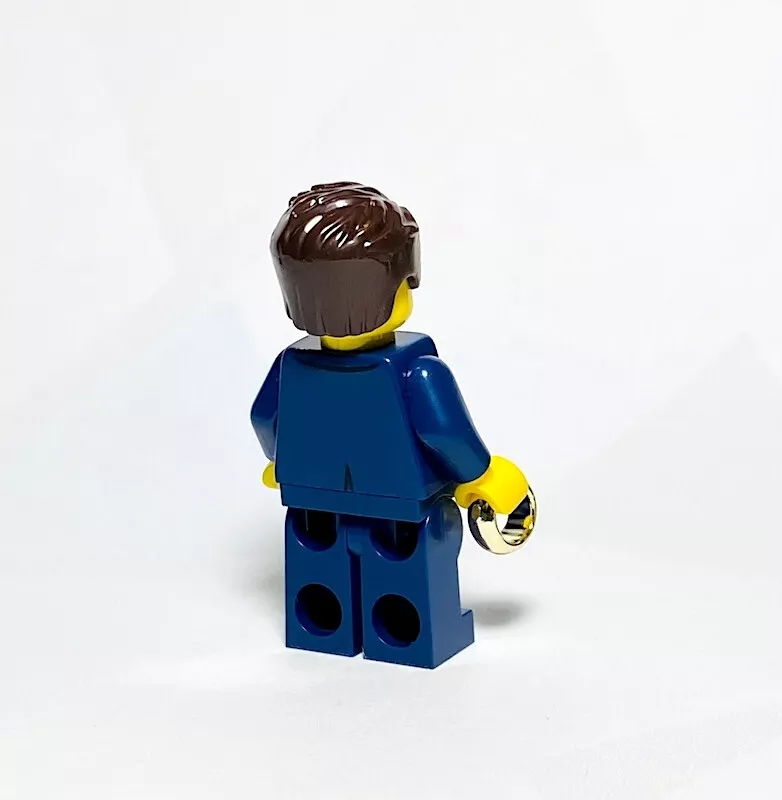 NEW LEGO Groom Dark Blue Suit minifigure Wedding Made Of