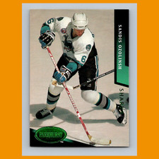 Sandis Ozolinsh #187 1993 Parkhurst Emerald Ice San Jose Sharks Hockey Card NHL