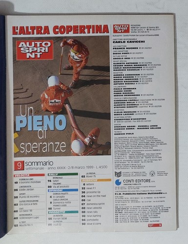 53628 Autosprint a. XXXIX n. 9 1999 - Rally Safari Ford - No Guida - Picture 2 of 2