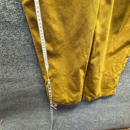 ASOS Denim Jumpsuit Women Size US6 UK 10 Gold Wide Leg Overalls Comfy Baggy - Picture 5 of 9