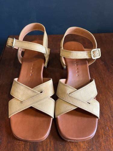 Chie Mihara Sandal Quiko Block Heeled Suede UK Size 7/EU 40 Made in Spain - 第 1/15 張圖片