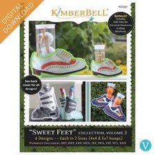 KimberBell Machine Embroidery CD Sweet Feet Collection Volume 2 KD560 6 Designs