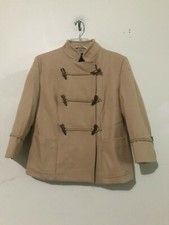 Troy Smith Size L For D Military Double Toggle Coat Jacket Wool Caramel Women