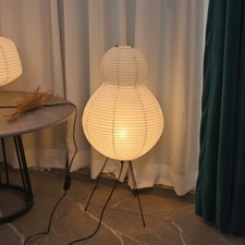 Paper Floor Lamp for Living Room - Dimmable Japanese Rice Paper Lamp
