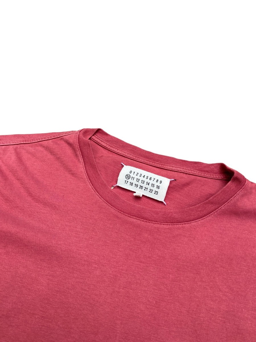Maison Martin Margiela 4 Stitches Red T-shirt Size 50 / M | eBay