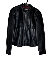 Schott NYC Womens Black Sheep Leather Jacket Size 2XL New without Tags