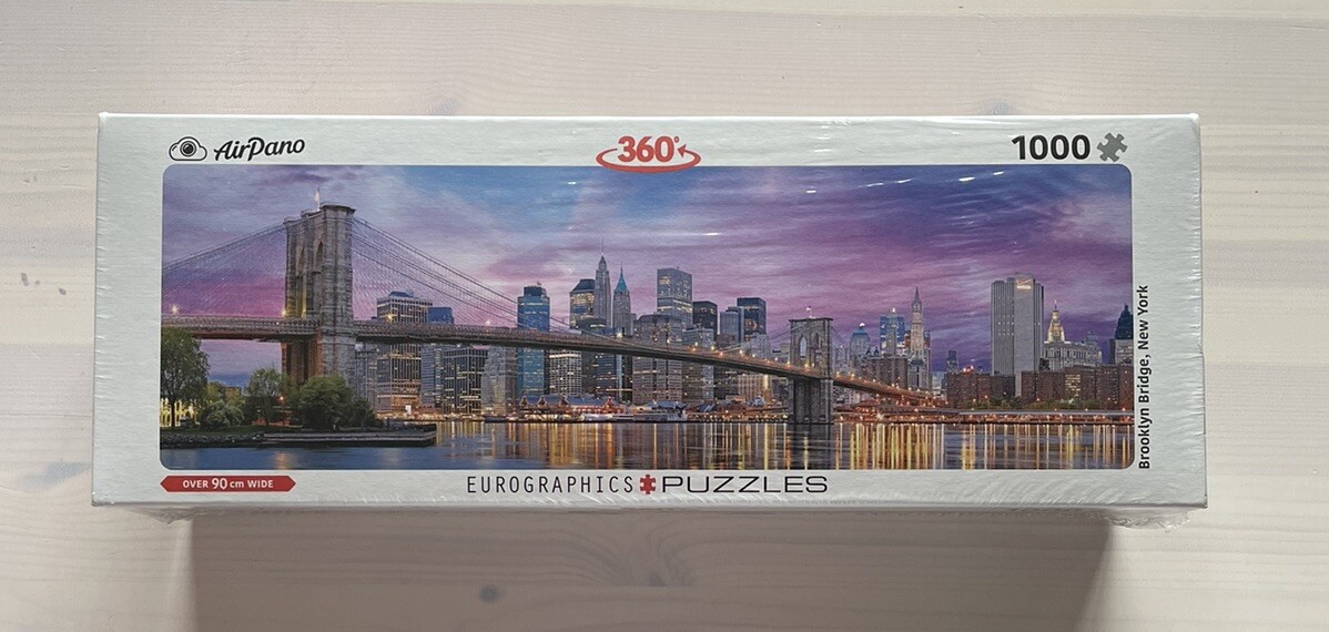 Brooklyn Bridge Eurographics 360 New York 1000 Piece Puzzle Air Pano EG60105301