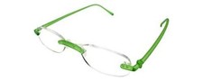 Calabria 715 Women Light Rimless Flexie Reading Glasses Celery Green 1.00 48 mm