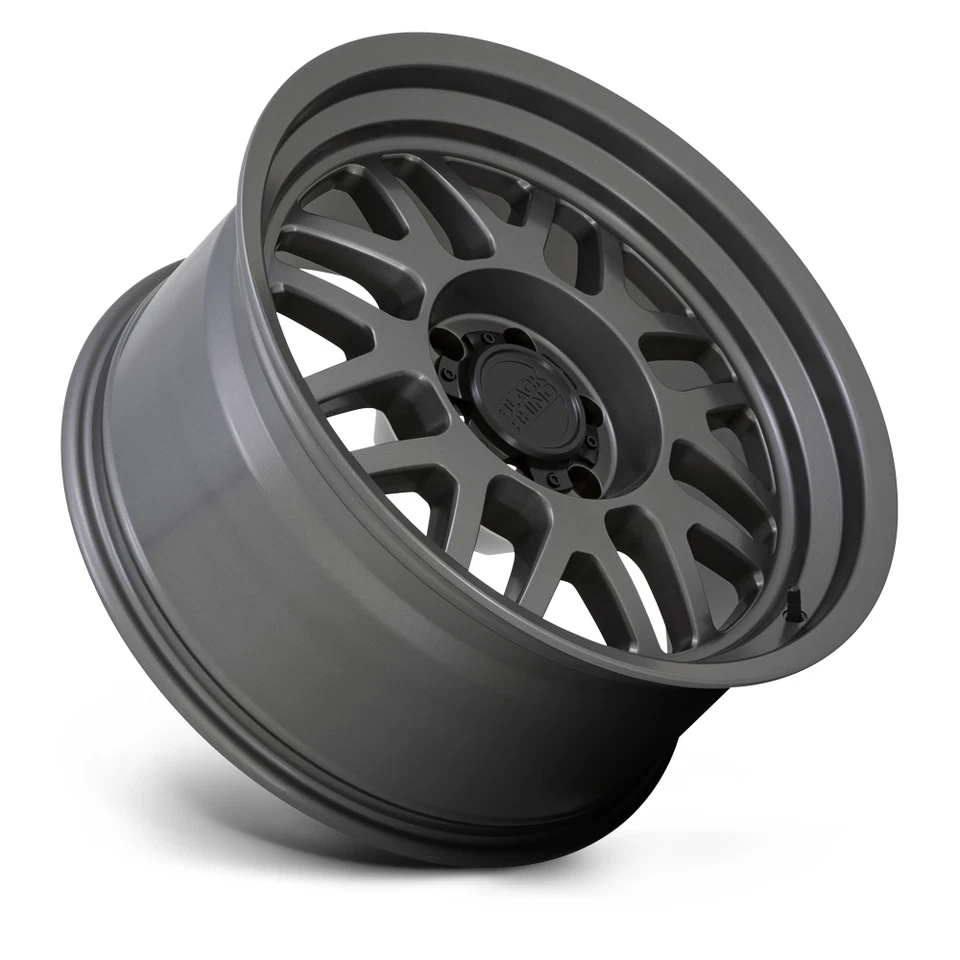 Rueda negra Rhino Delta 20x9,5 6x5,5 mate Gunmetal llanta 20" 12 mm Foto 2 de 4